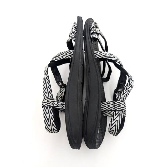 Chaco Z2 Classic Sport Sandal Women's Black Cream Chevron Size US8 EU39 - Picture 5 of 10